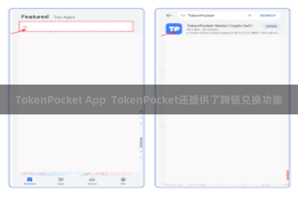 TokenPocket App  TokenPocket还提供了跨链兑换功能